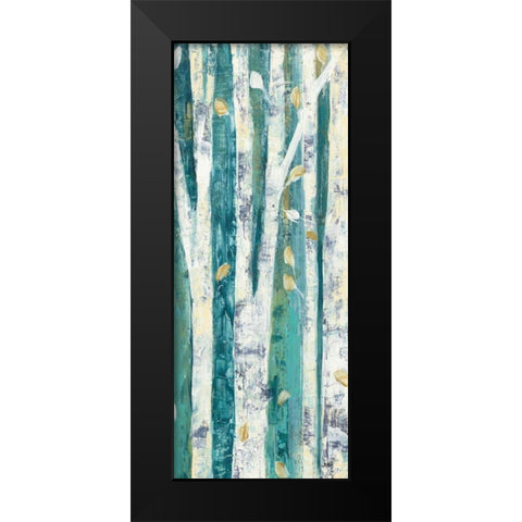 Birches in Spring Panel III Black Modern Wood Framed Art Print by Purinton, Julia