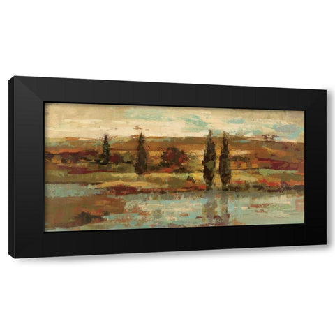 Hot Day by the River Black Modern Wood Framed Art Print by Vassileva, Silvia