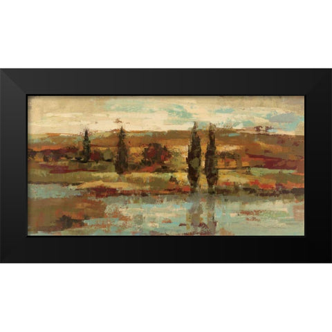 Hot Day by the River Black Modern Wood Framed Art Print by Vassileva, Silvia