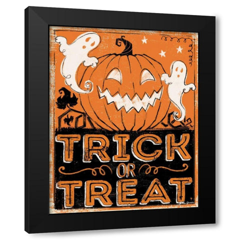 Wicked I Black Modern Wood Framed Art Print by Penner, Janelle