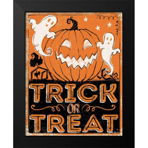 Wicked I Black Modern Wood Framed Art Print by Penner, Janelle