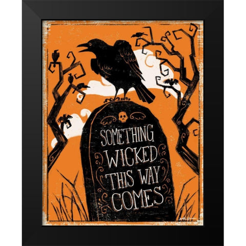 Wicked III Black Modern Wood Framed Art Print by Penner, Janelle
