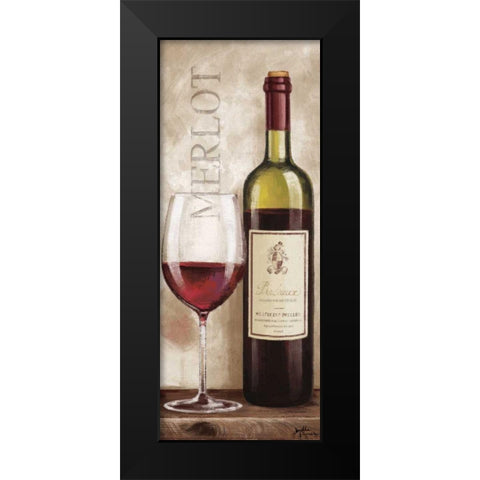 Wine in Paris V Black Modern Wood Framed Art Print by Penner, Janelle