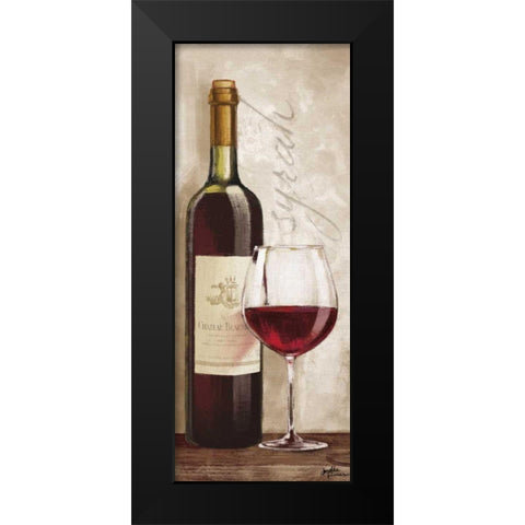 Wine in Paris VI Black Modern Wood Framed Art Print by Penner, Janelle