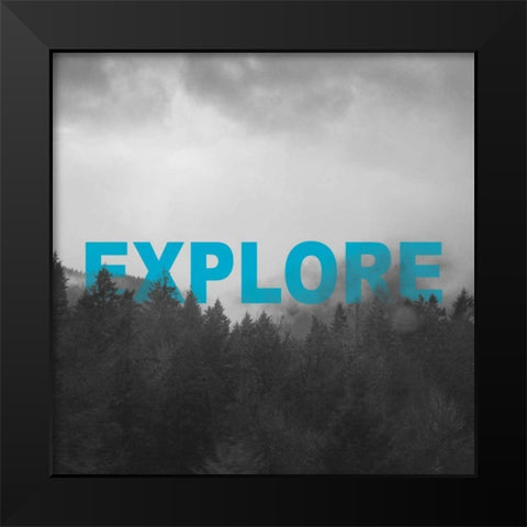 Bold Adventures II Black Modern Wood Framed Art Print by Marshall, Laura