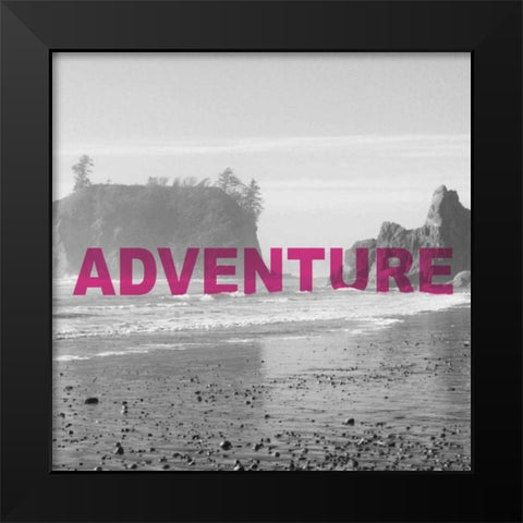 Bold Adventures V Black Modern Wood Framed Art Print by Marshall, Laura