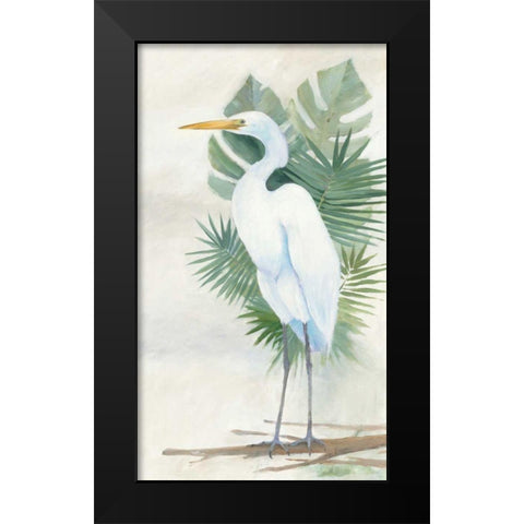 Standing Egret II Crop Black Modern Wood Framed Art Print by Tillmon, Avery