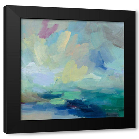 Storm I Black Modern Wood Framed Art Print with Double Matting by Vassileva, Silvia