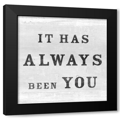 His and Hers Love I Black Modern Wood Framed Art Print with Double Matting by Schlabach, Sue