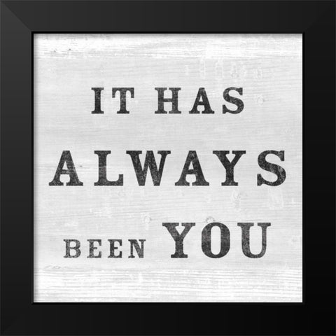 His and Hers Love I Black Modern Wood Framed Art Print by Schlabach, Sue