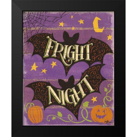 Fright Night III Black Modern Wood Framed Art Print by Penner, Janelle