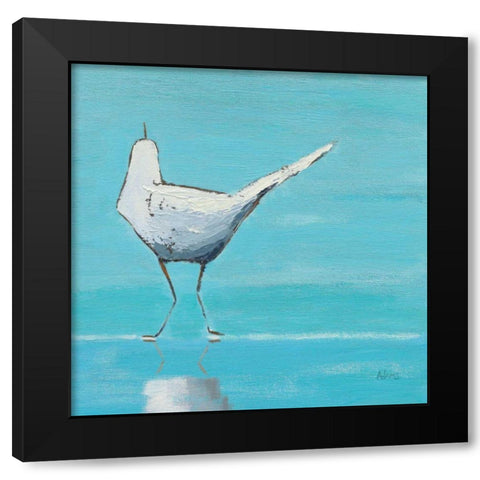 Egret II Black Modern Wood Framed Art Print by Adams, Phyllis