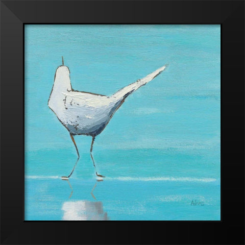 Egret II Black Modern Wood Framed Art Print by Adams, Phyllis