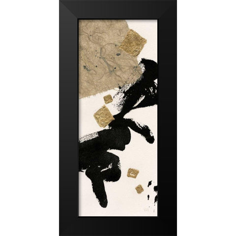Gilded Collage II on White Black Modern Wood Framed Art Print by Paschke, Chris