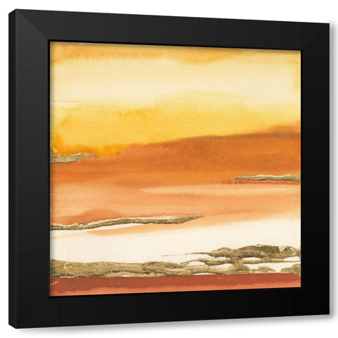 Gilded Amber I v2 Black Modern Wood Framed Art Print by Paschke, Chris