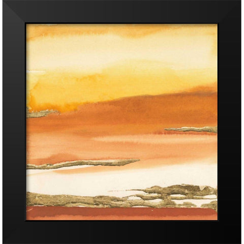 Gilded Amber I v2 Black Modern Wood Framed Art Print by Paschke, Chris