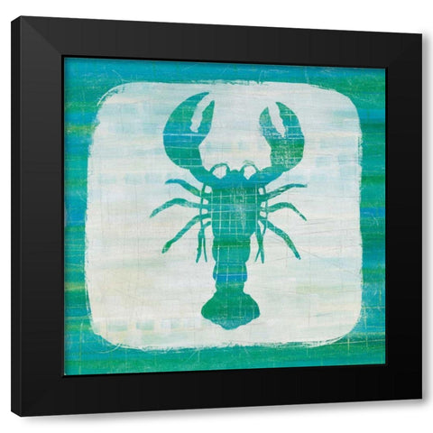 Ahoy II Blue Green Black Modern Wood Framed Art Print with Double Matting by Averinos, Melissa