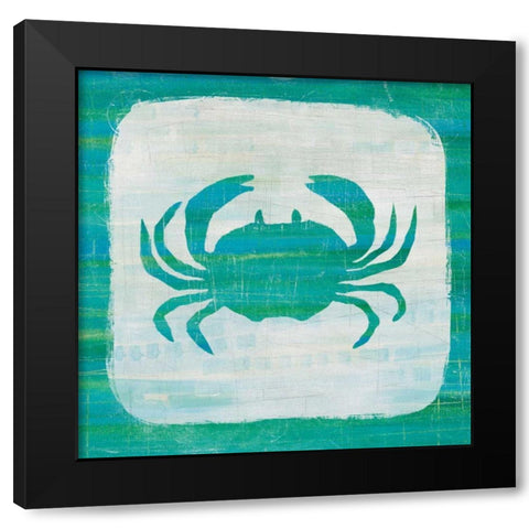 Ahoy V Blue Green Black Modern Wood Framed Art Print with Double Matting by Averinos, Melissa