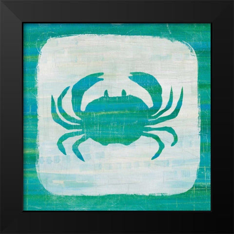 Ahoy V Blue Green Black Modern Wood Framed Art Print by Averinos, Melissa