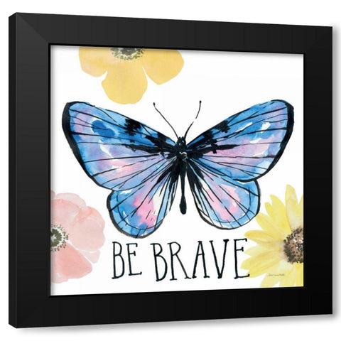 Beautiful Butterfly IV Black Modern Wood Framed Art Print by Miller, Sara Zieve