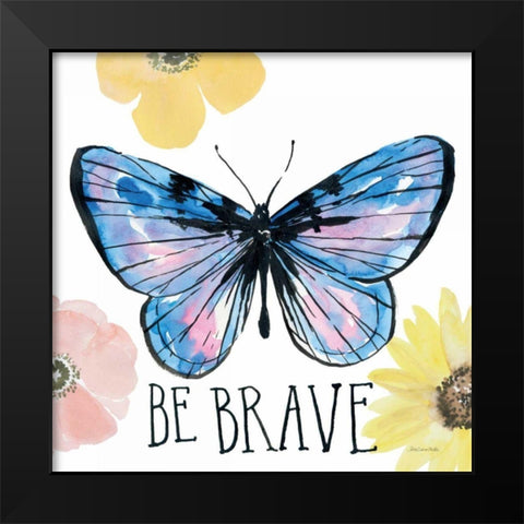 Beautiful Butterfly IV Black Modern Wood Framed Art Print by Miller, Sara Zieve