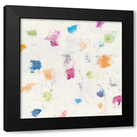 Glitterati I Black Modern Wood Framed Art Print with Double Matting by Schick, Mike