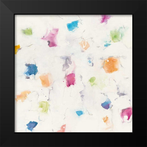 Glitterati I Black Modern Wood Framed Art Print by Schick, Mike