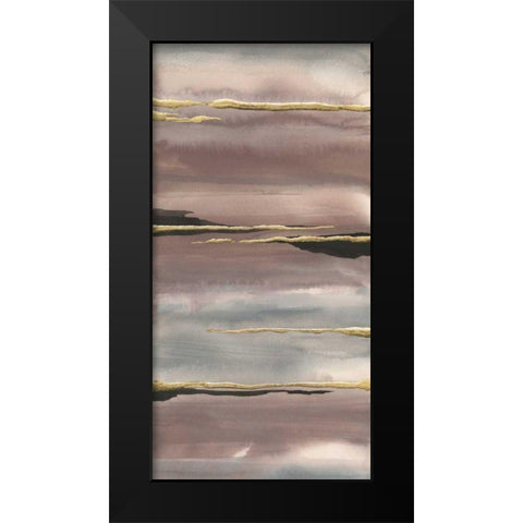 Gilded Morning Fog III Gold Black Modern Wood Framed Art Print by Paschke, Chris