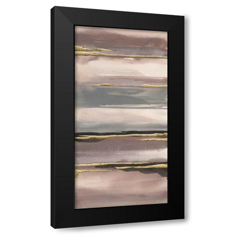 Gilded Morning Fog IV Gold Black Modern Wood Framed Art Print with Double Matting by Paschke, Chris