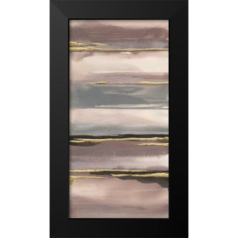 Gilded Morning Fog IV Gold Black Modern Wood Framed Art Print by Paschke, Chris