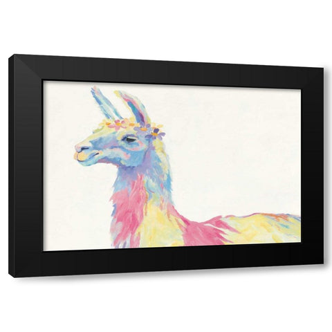 Ophelia Crop with Flowers Black Modern Wood Framed Art Print with Double Matting by Tillmon, Avery