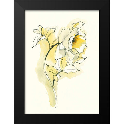 Carols Roses III Black Modern Wood Framed Art Print by Novak, Shirley