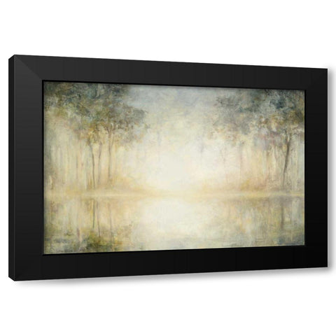 Morning Mist Black Modern Wood Framed Art Print with Double Matting by Purinton, Julia