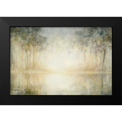 Morning Mist Black Modern Wood Framed Art Print by Purinton, Julia