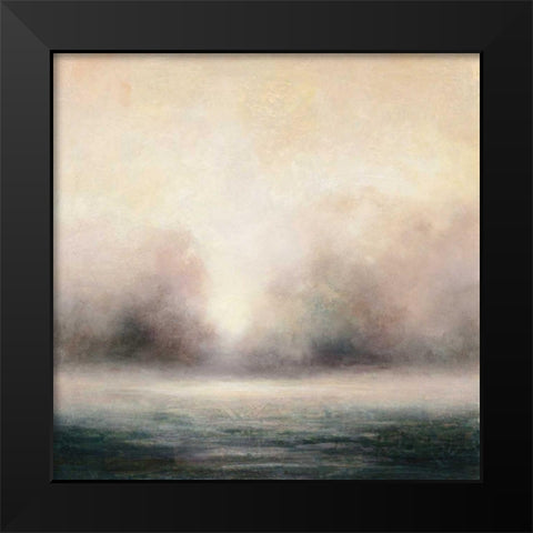 Waters Edge Black Modern Wood Framed Art Print by Purinton, Julia