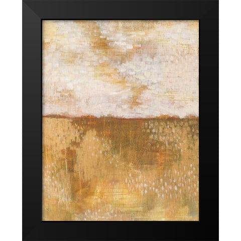 Amber Horizon Black Modern Wood Framed Art Print by Averinos, Melissa