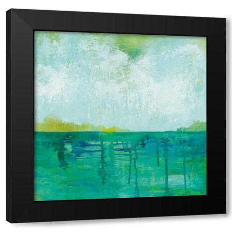 To the Shore Black Modern Wood Framed Art Print with Double Matting by Averinos, Melissa