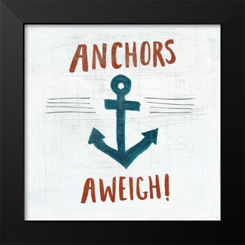 Ahoy VI Black Modern Wood Framed Art Print by Averinos, Melissa