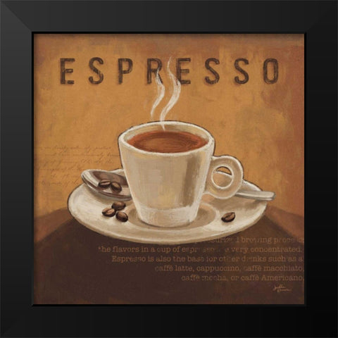 Coffee and Co III Black Modern Wood Framed Art Print by Penner, Janelle