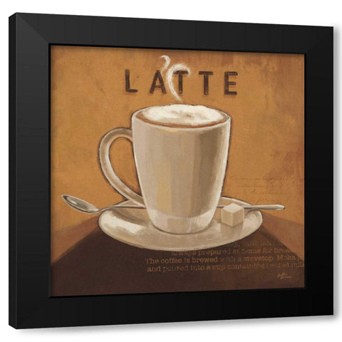 Coffee and Co IV Black Modern Wood Framed Art Print with Double Matting by Penner, Janelle