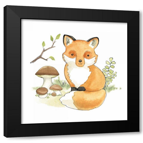 Baby Woodland I Black Modern Wood Framed Art Print with Double Matting by Grove, Beth