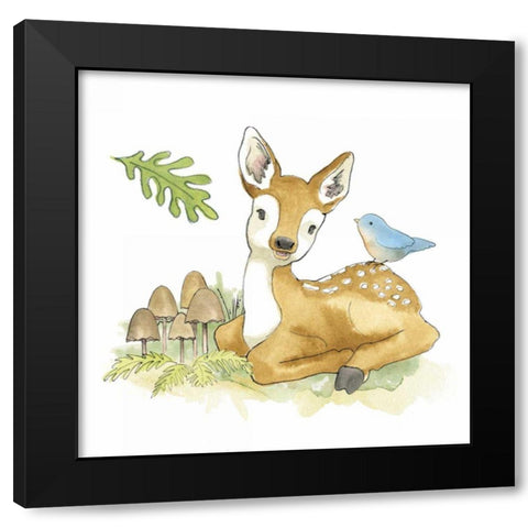 Baby Woodland III Black Modern Wood Framed Art Print by Grove, Beth