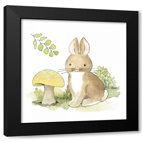 Baby Woodland IV Black Modern Wood Framed Art Print with Double Matting by Grove, Beth