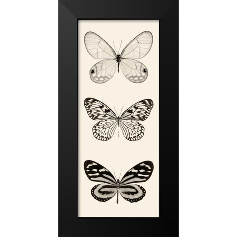 Butterfly BW Panel II Black Modern Wood Framed Art Print by Van Swearingen, Debra