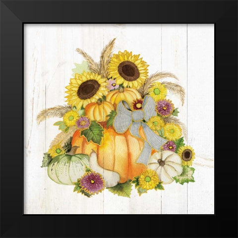 Autumn Days I Gold Black Modern Wood Framed Art Print by McKenna, Kathleen Parr