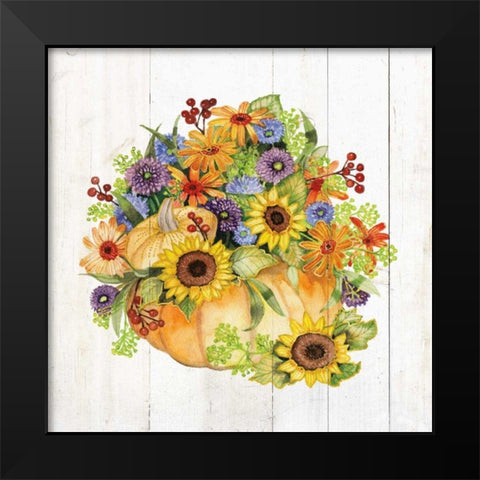 Autumn Days II Gold Black Modern Wood Framed Art Print by McKenna, Kathleen Parr