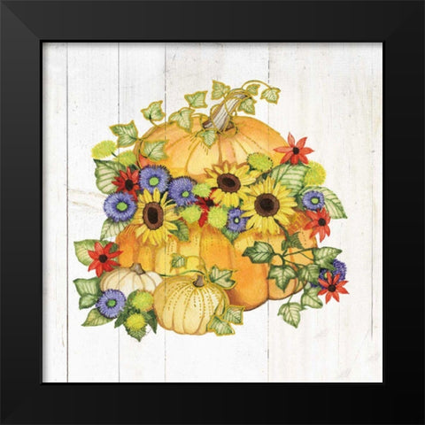 Autumn Days IV Gold Black Modern Wood Framed Art Print by McKenna, Kathleen Parr