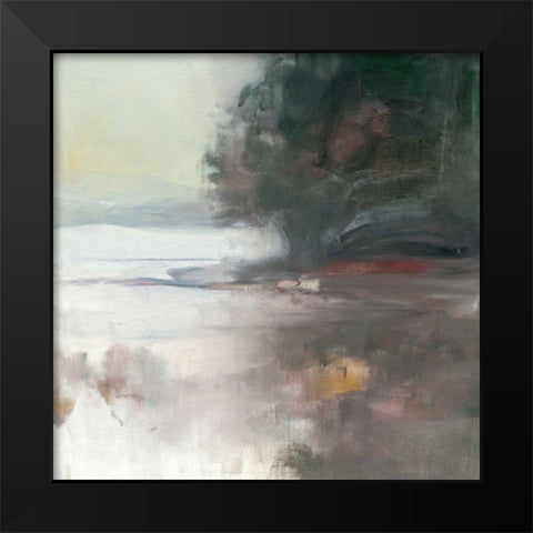 Cygnet Black Modern Wood Framed Art Print by Purinton, Julia