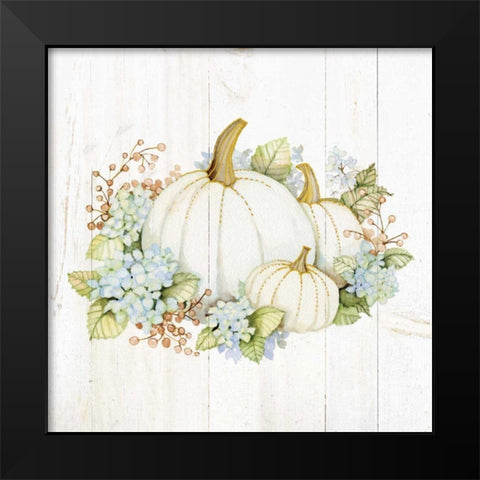 Autumn Elegance I Gold Black Modern Wood Framed Art Print by McKenna, Kathleen Parr