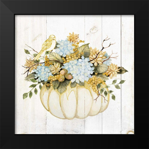 Autumn Elegance III Gold Black Modern Wood Framed Art Print by McKenna, Kathleen Parr